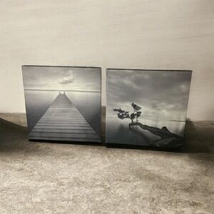 Black & White Coastal Canvas Set - Home Art